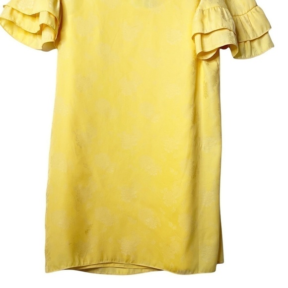 CHELSEA & VIOLET NWT Ruffle Sleeve Boho Peasant Dress Size Small in Maize Yellow - Picture 10 of 14